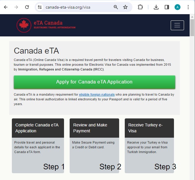 FOR CANADIAN CITIZENS - CANADA  Official Canadian ETA Visa Online - Immigration Application Process Online  - Demande de visa canadien en ligne Visa officiel