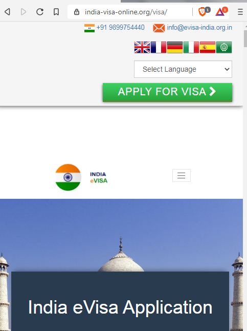 INDIAN Official Government Immigration Visa Application Online  CHILE CITIZENS - Oficina central oficial de inmigración de visas indias