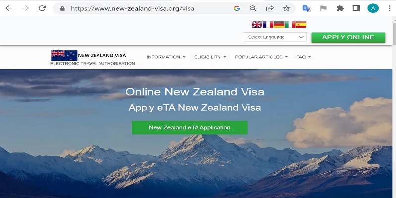 NEW ZEALAND Official Government Immigration Visa Application Online FROM GEORGIA